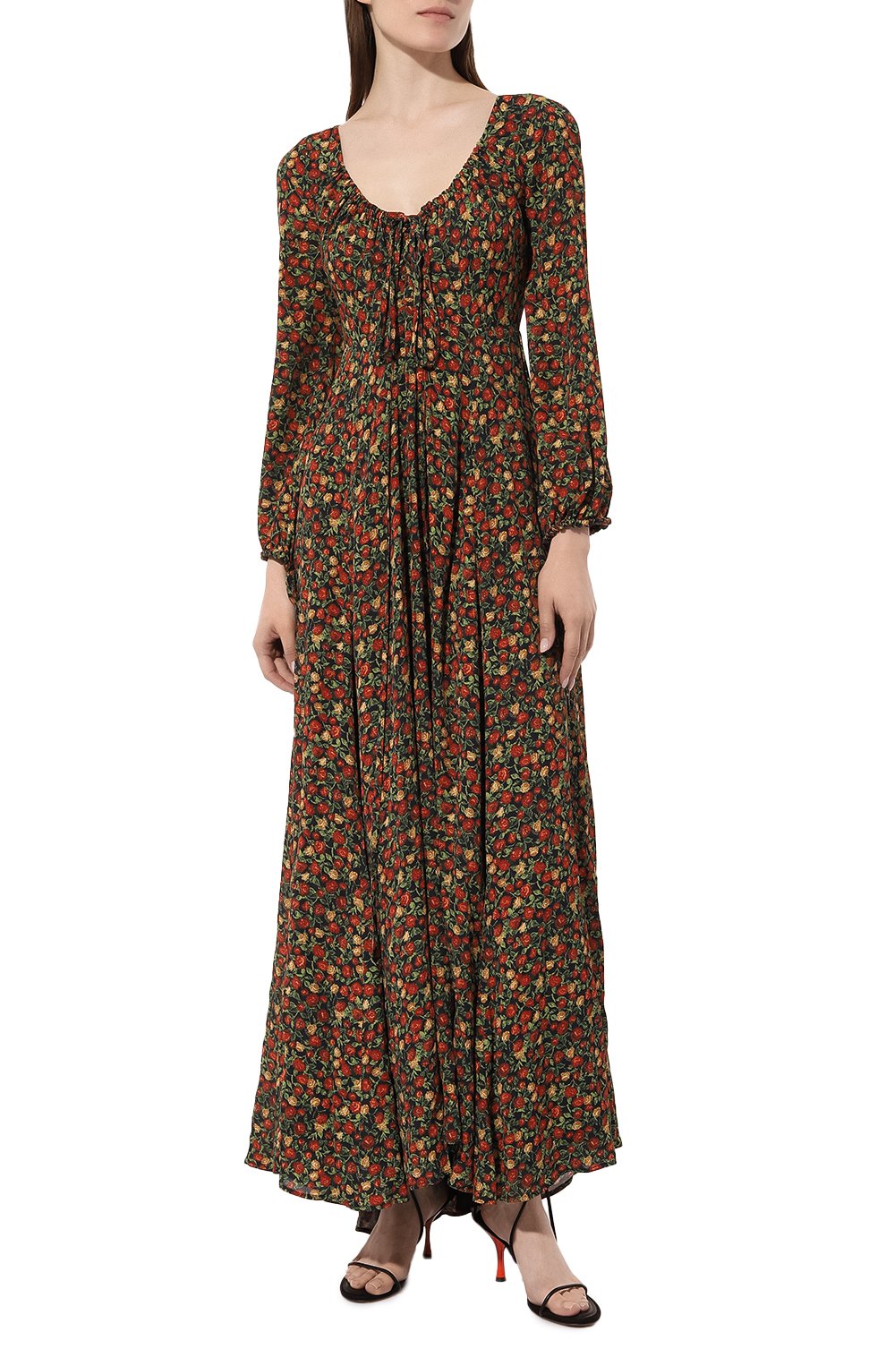 Платье из вискозы GUCCI, арт. 638688 ZAFLP, фото 3