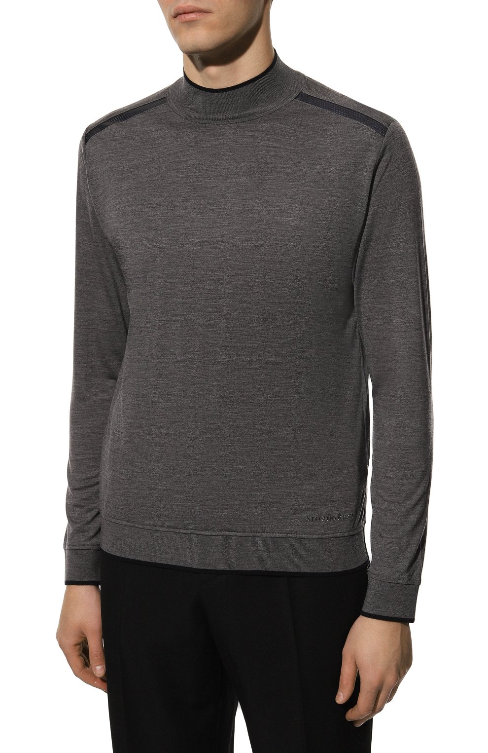 Шерстяная водолазка STEFANO RICCI темно-серого цвета по цене 87000 руб., арт. K808900L10/T20401, фото 3 Шерстяная водолазка STEFANO RICCI, арт. K808900L10/T20401, фото 3