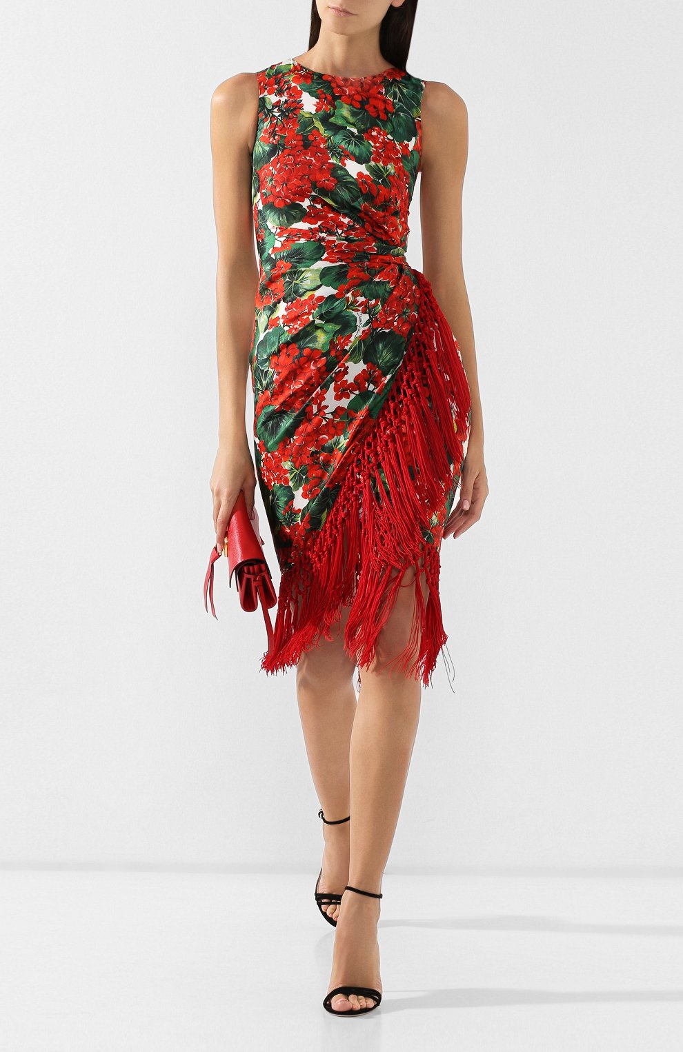 Платье из смеси шелка и вискозы DOLCE & GABBANA, арт. F6C8AT/HS1ZW, фото 2