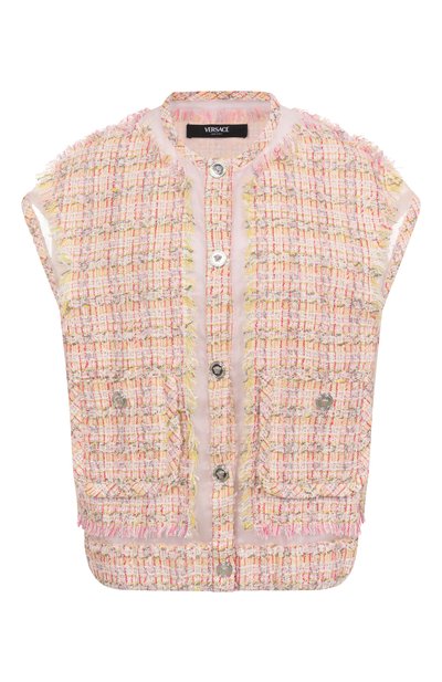 Женский твидовый жилет VERSACE, арт. 1018634/1A13465