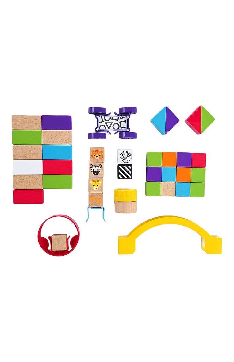Детского игрушка конструктор HAPE разноцветного цвета, арт. 11873_HP | Фото 2 (Региональные ограничения белый список (Axapta Mercury): Не проставлено; Нос: Не проставлено; Игрушки: Игры - развивающие)