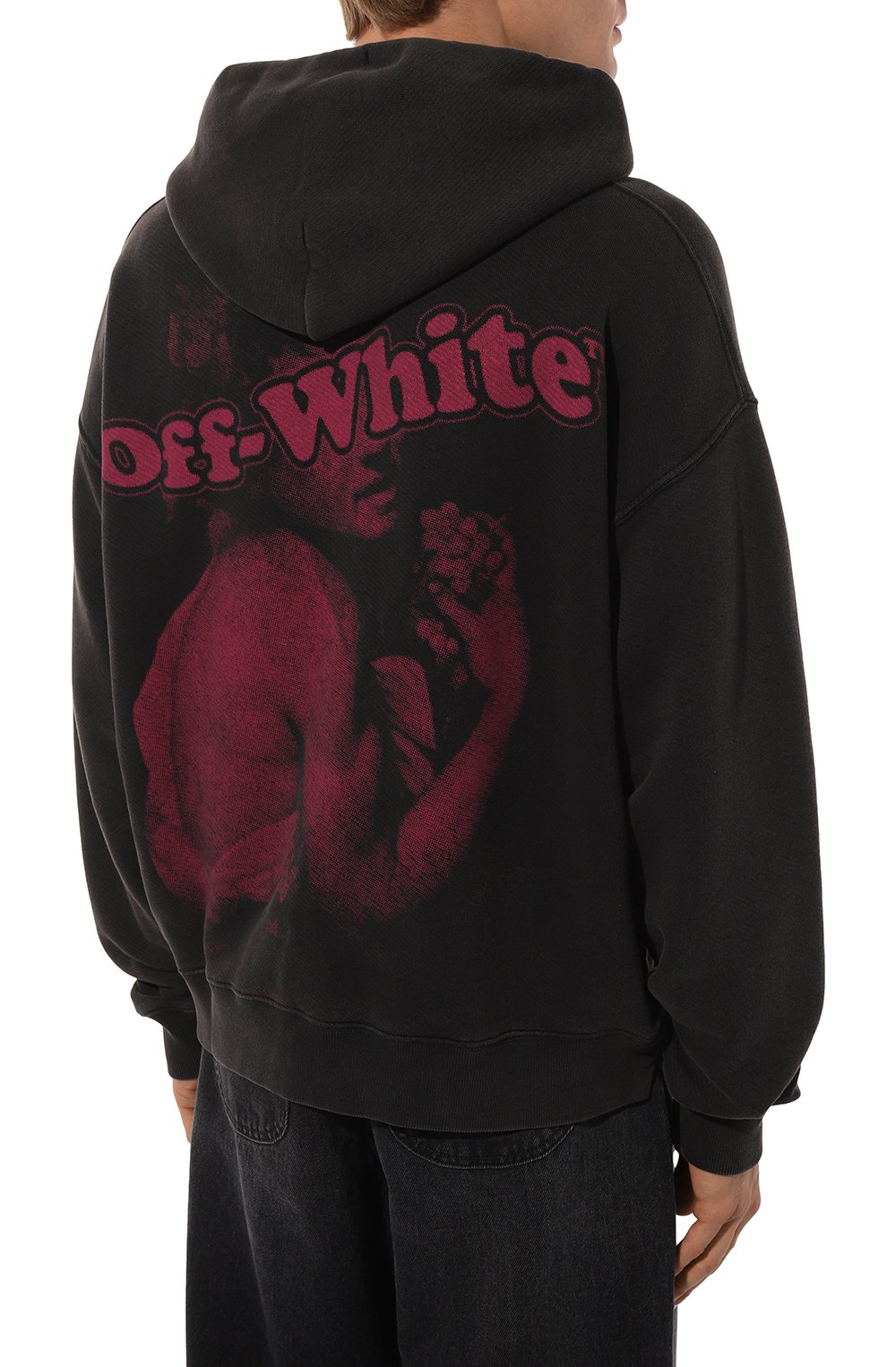 Хлопковое худи OFF-WHITE, арт. 0MBB085F24FLE00E, фото 4