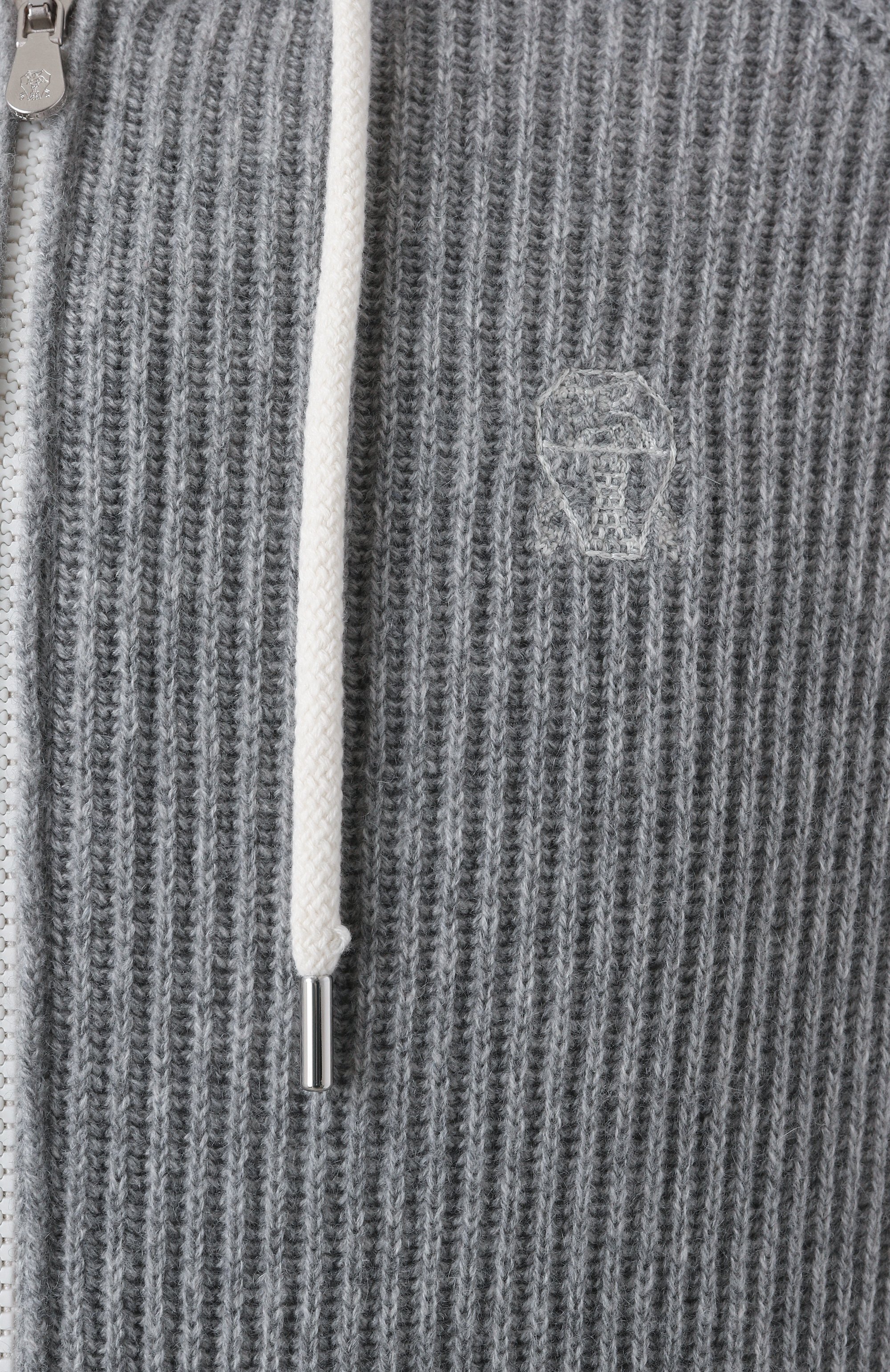 Кашемировый кардиган BRUNELLO CUCINELLI серого цвета по цене 415000 руб., арт. M22704806G, фото 6 Кашемировый кардиган BRUNELLO CUCINELLI, арт. M22704806G, фото 6