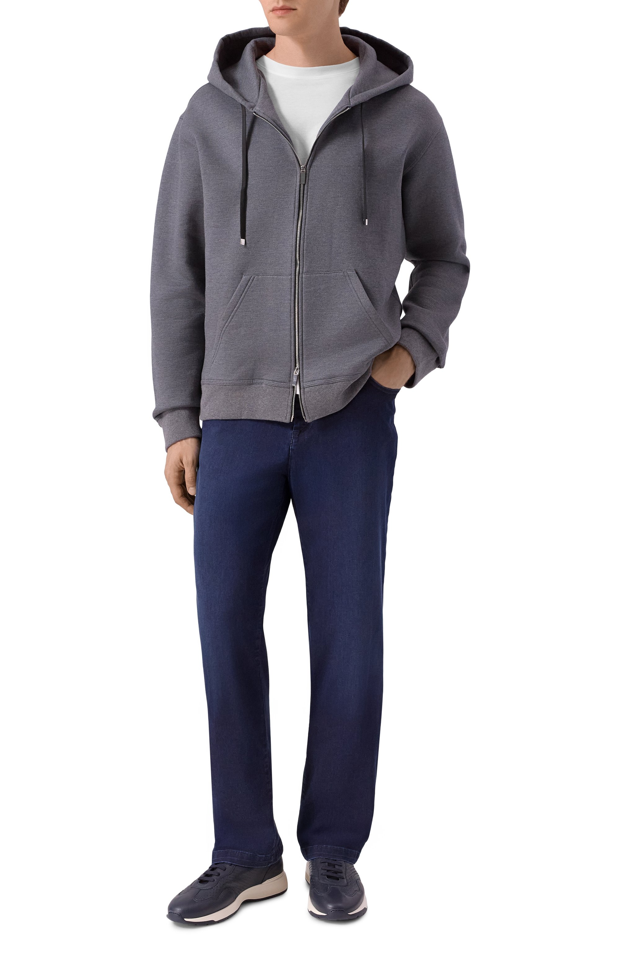 Кожаные кроссовки ZILLI, арт. H0200AM1961VZEV05, фото 2