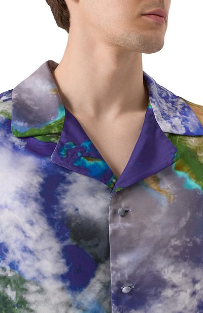 Шелковая рубашка BALMAIN, арт. EH0HN067SE89, фото 5