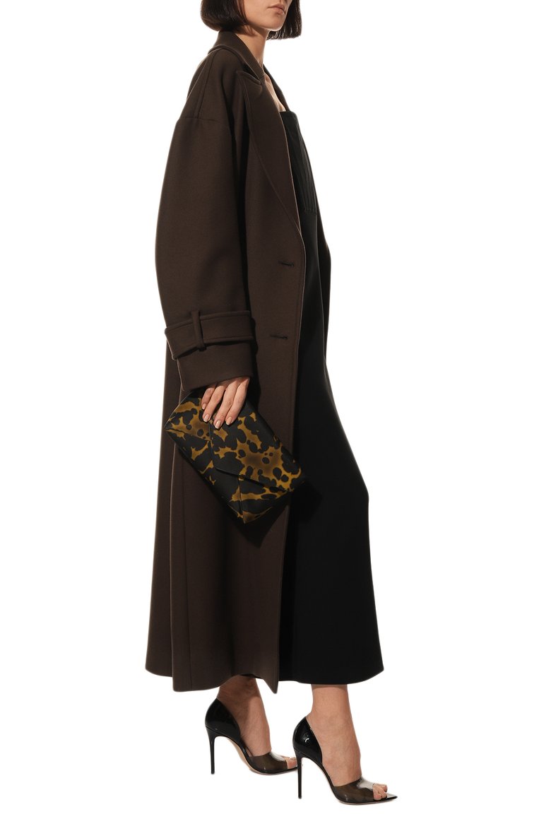 Женский клатч DRIES VAN NOTEN хаки цвета, арт. 222-031507-703 | Фото 8 (Размер: medium; Материал: Текстиль; Женское Кросс-КТ: Клатч-клатчи)