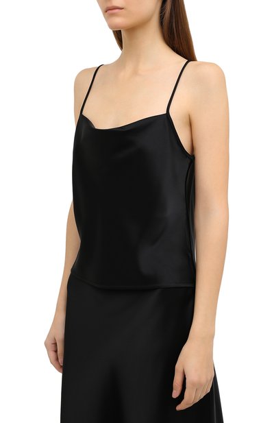 Топ NANUSHKA, арт. J0HAR_BLACK_SLIP SATIN, фото 3