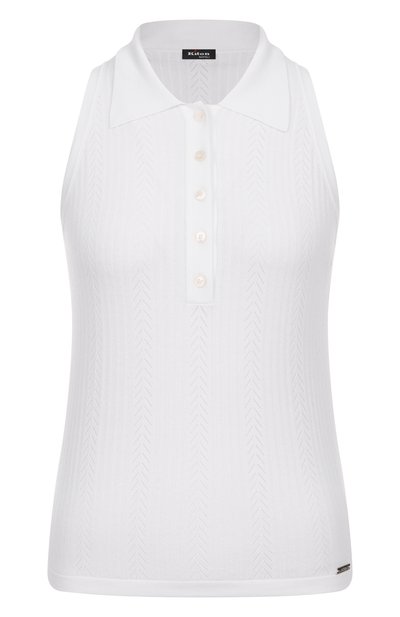 Женское хлопковое поло KITON, арт. D5978700001