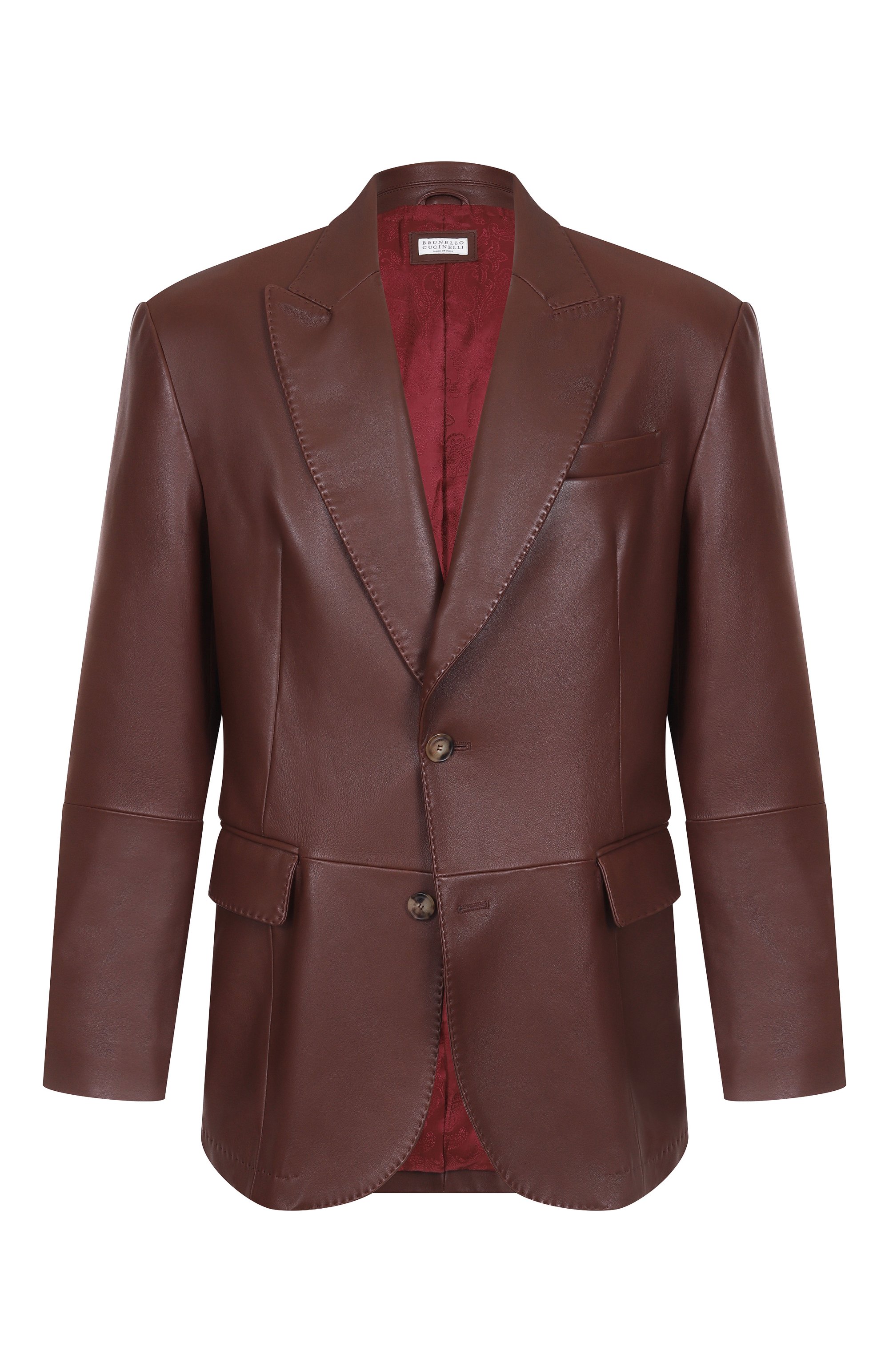 Кожаный пиджак BRUNELLO CUCINELLI, арт. MPSIR2024, фото 1