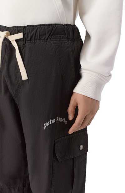 Хлопковые брюки-карго PALM ANGELS, арт. PMCF037S26FAB001, фото 5