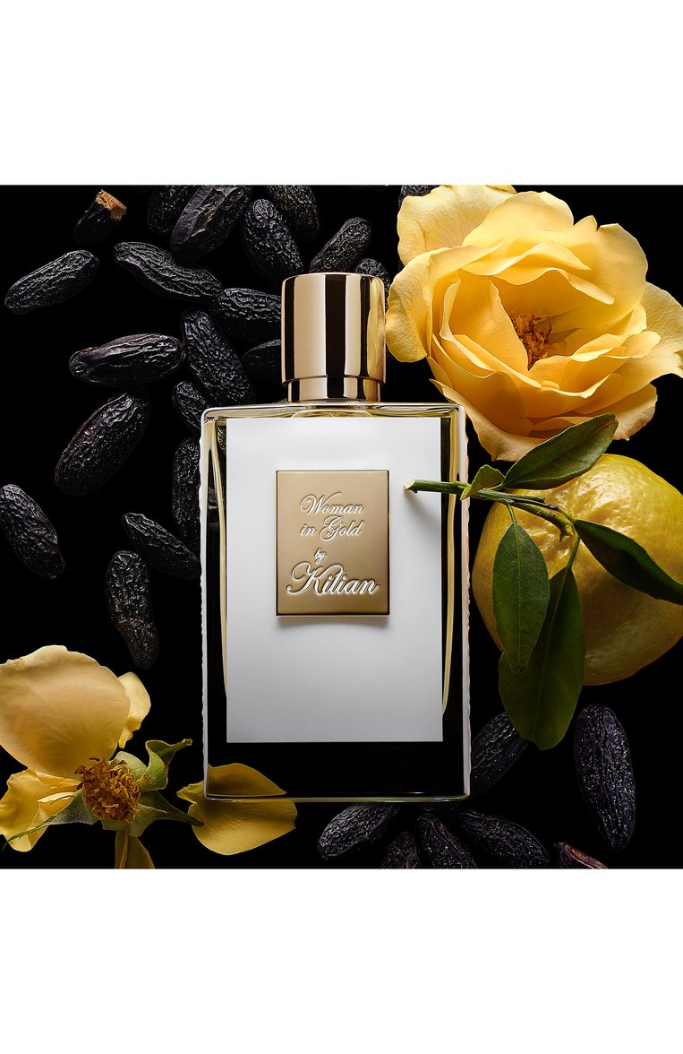 Парфюмерная вода woman in gold (50ml) KILIAN PARIS бесцветного цвета, арт. 3700550218210 | Фото 5 (Тип продукта - парфюмерия: Парфюмерная вода; Нос: Не проставлено; Региональные ограничения белый список (Axapta Mercury): Не проставлено; Ограничения доставки: flammable)