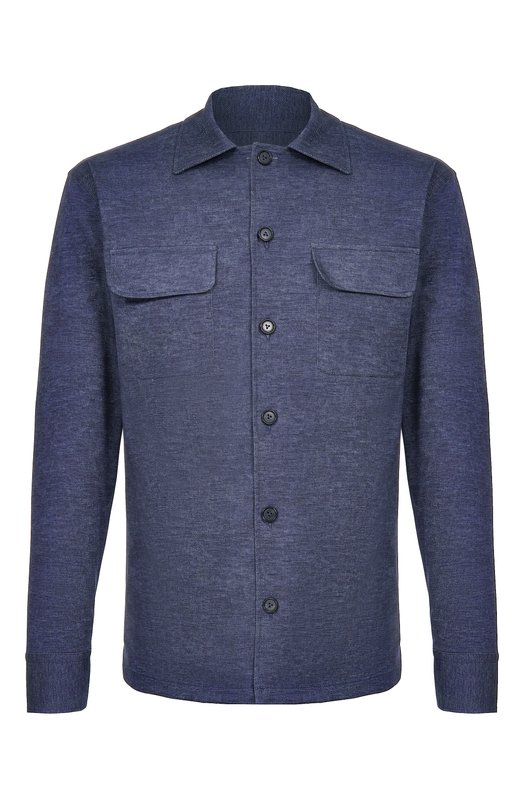 Рубашка из хлопка и лиоцелла Van Laack VL-RADIN-K/172214 Синий VL-RADIN-K/172214