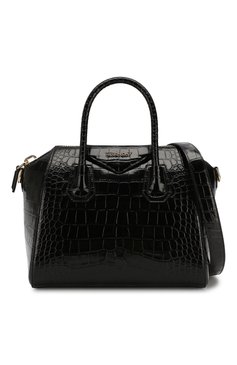 Женская сумка antigona small GIVENCHY черного цвета, арт. BB500CB0LK | Фото 6 (Сумки-технические: Сумки top-handle; Материал: Натуральная кожа; Материал сплава: Проставлено, Проверено; Статус проверки: Проверено, Проверена категория; Драгоценные камни: Проставлено; Размер: small)