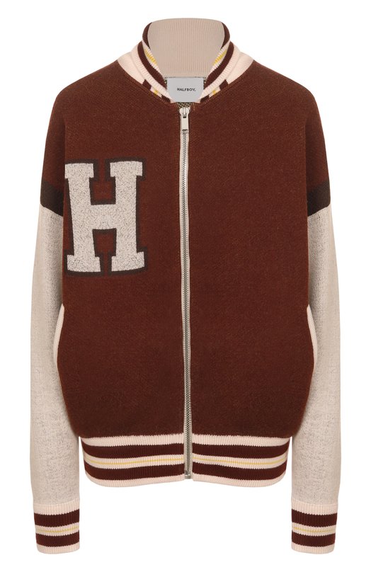 Шерстяной кардиган Halfboy HF251WK008 Бордовый HF251WK008
