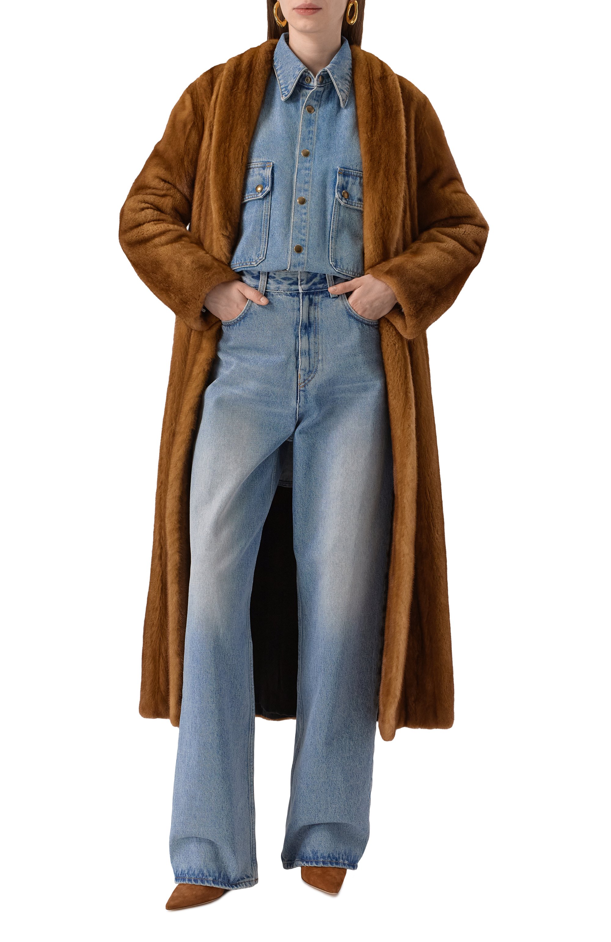 Шуба из меха норки GIULIA GURMAN, арт. J246G44, фото 2