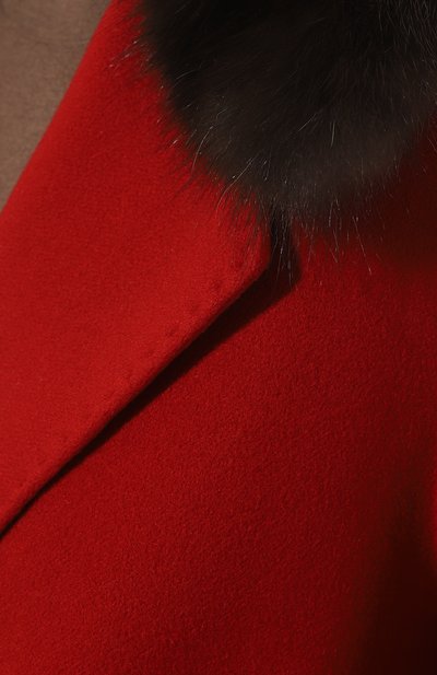 Пальто с отделкой из меха соболя VM, арт. FIORDA, фото 5