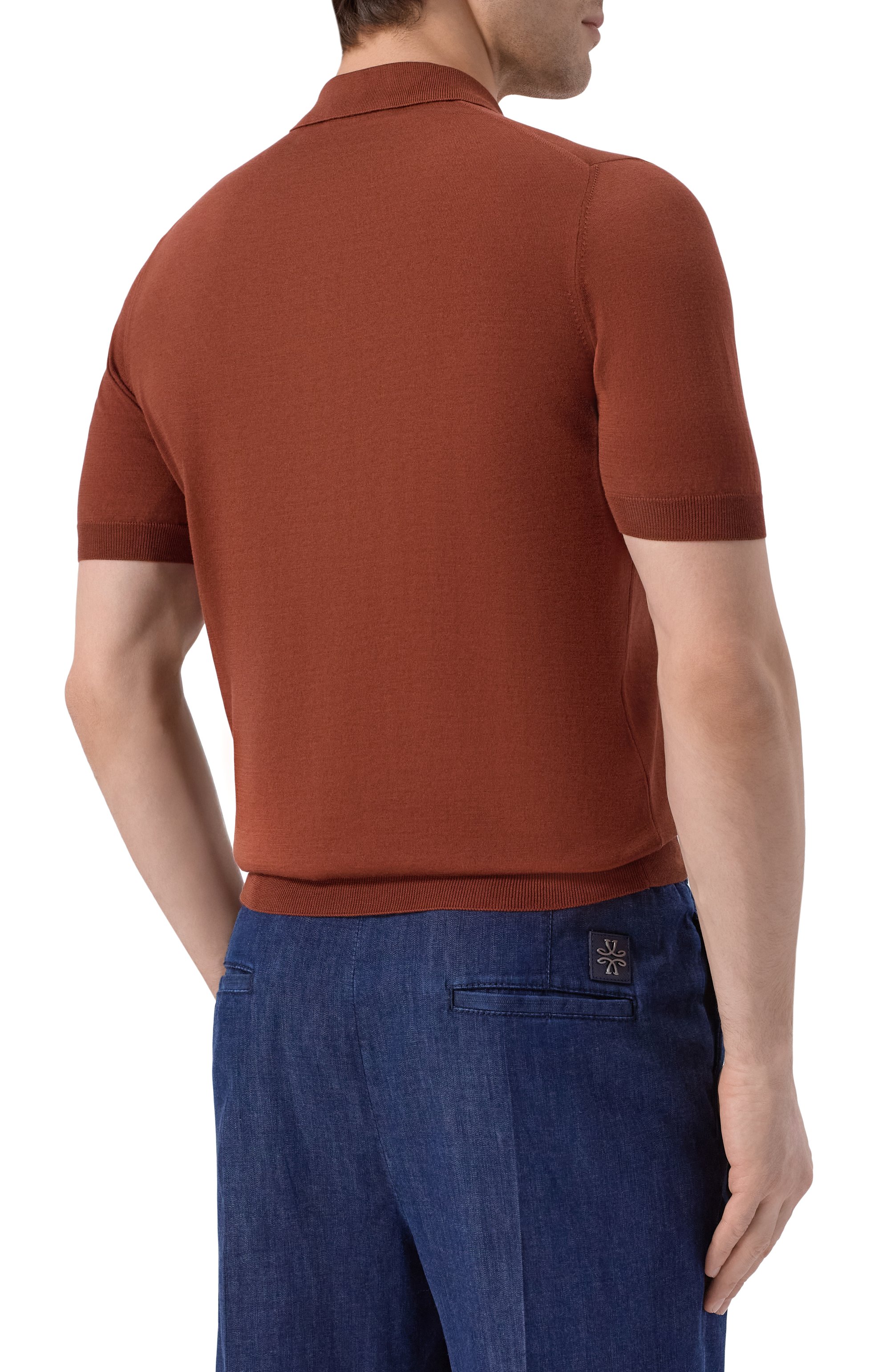 Поло из шелка и хлопка GRAN SASSO, арт. 43166/16290, фото 4