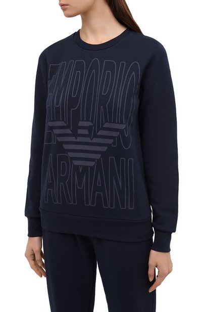 Хлопковый свитшот EMPORIO ARMANI, арт. 163964/0A265, фото 3