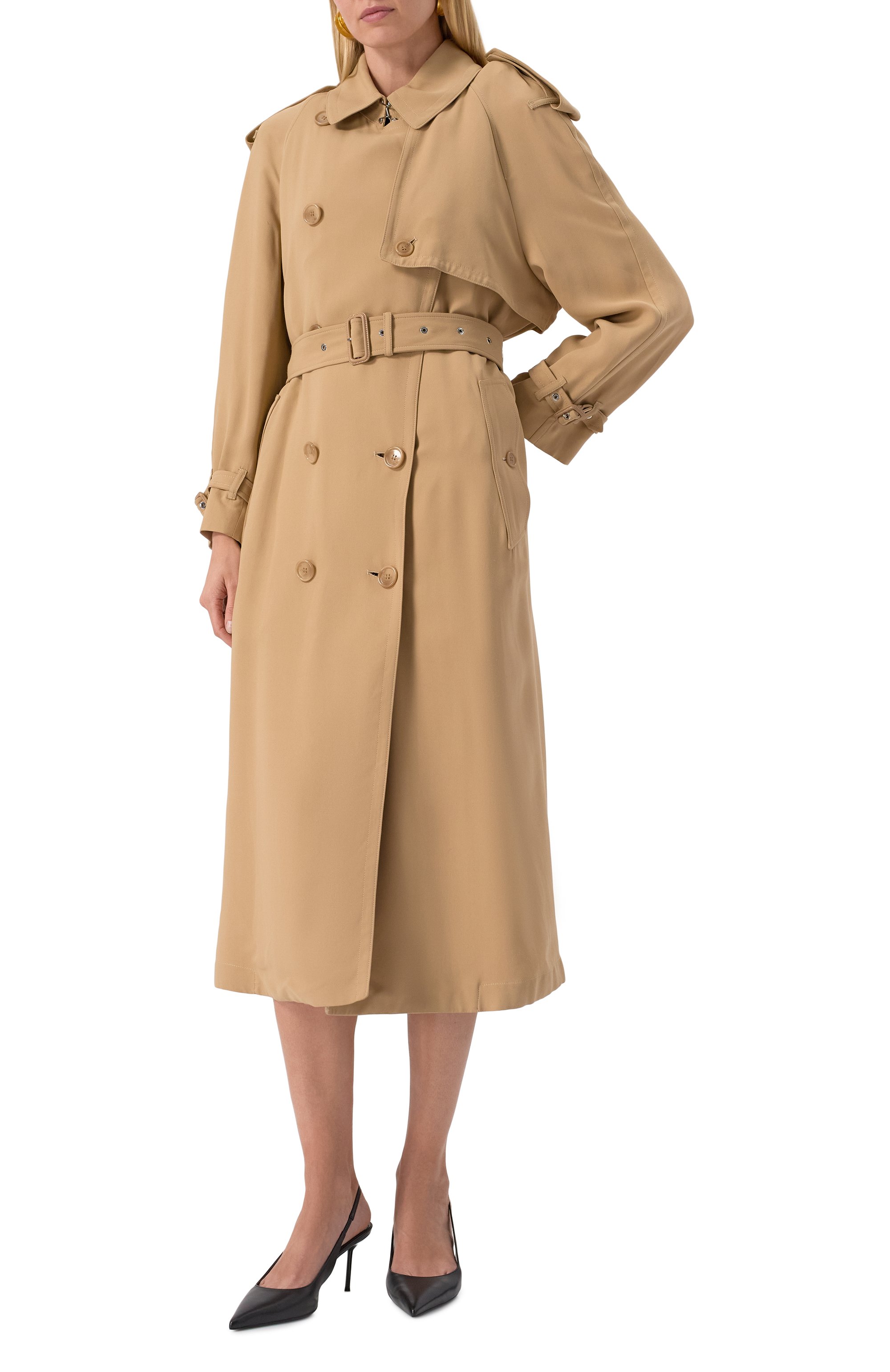 Тренч из вискозы BURBERRY, арт. 8055575 A7405, фото 3