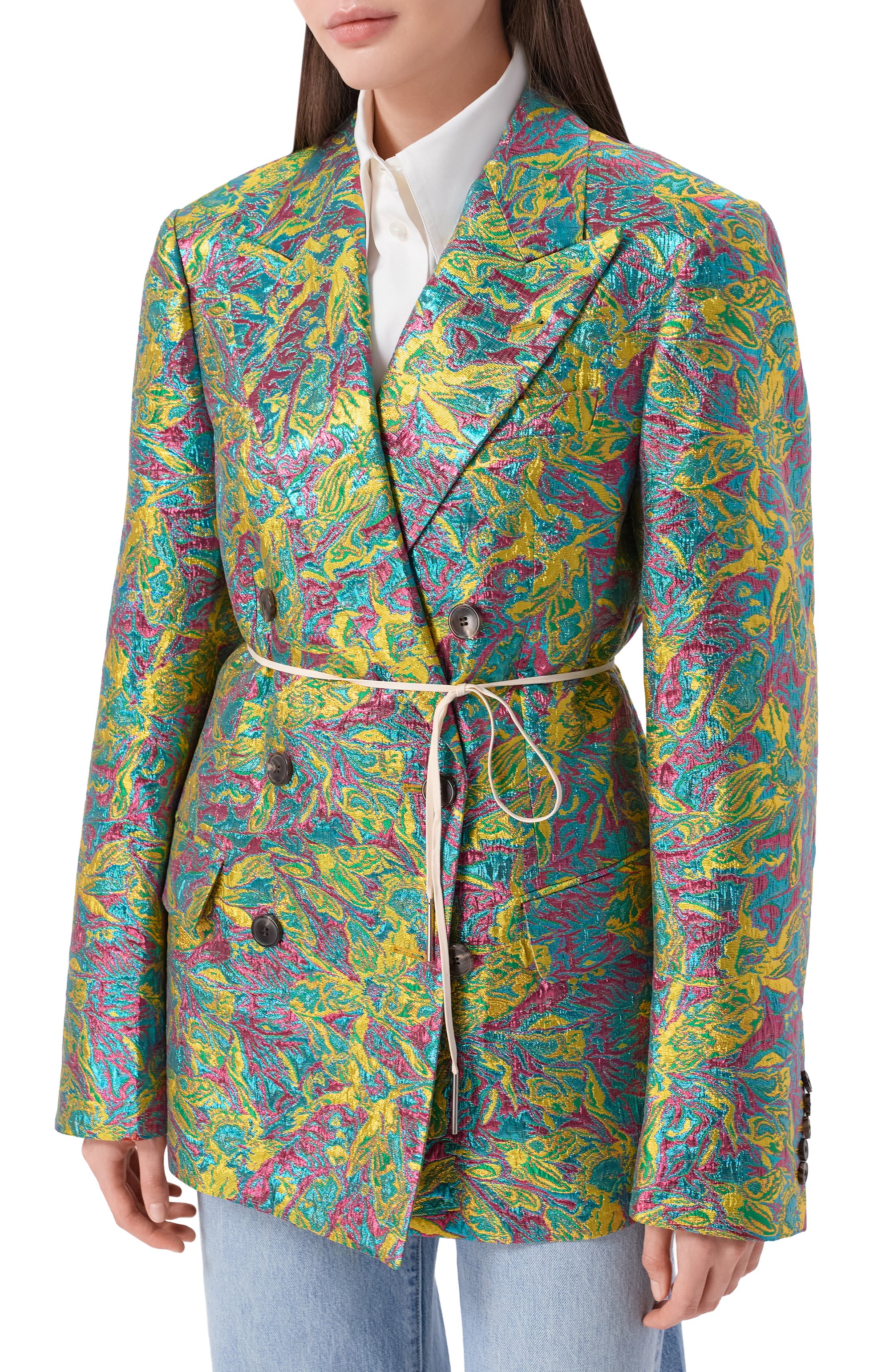 Жакет из вискозы и хлопка DRIES VAN NOTEN, арт. 261-010440/3154, фото 3
