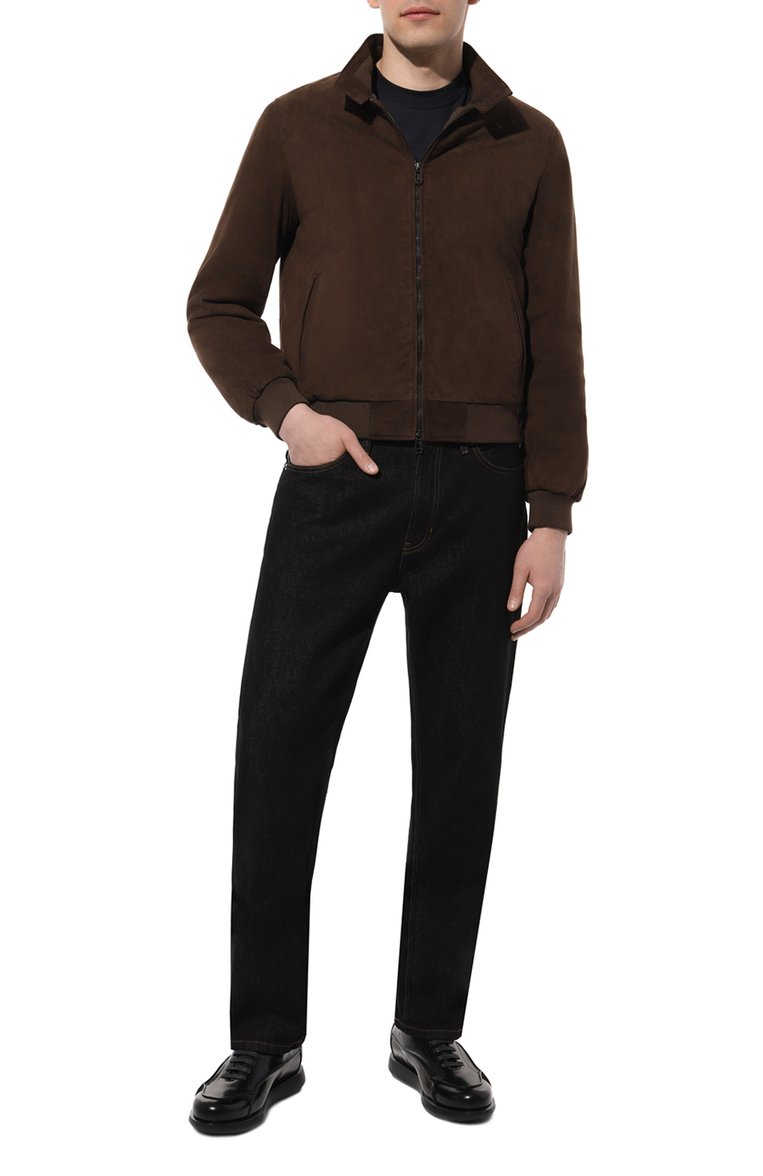Мужские кожаные кроссовки GIORGIO ARMANI черного цвета, арт. X2C526/XF294 | Фото 2 (Подошва: Массивная; Материал внутренний: Натуральная кожа; Стили: Классический; Материал утеплителя: Без утеплителя; Материал внешний: Натуральная кожа; Кросс-КТ: Низкие)