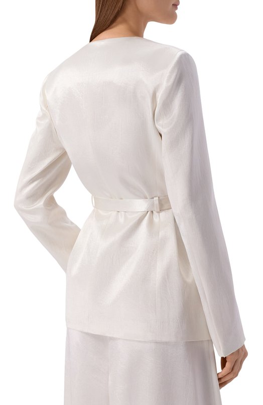 Атласный жакет BOSS 50558325 Кремовый  50558325 Фото 4