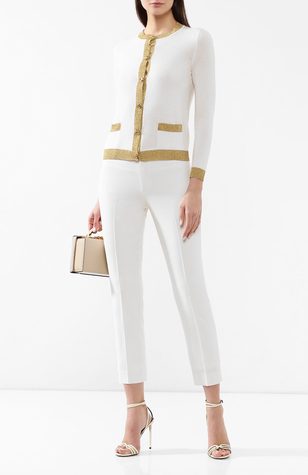 Кардиган из смеси кашемира и шелка GUCCI, арт. 555046/X9M84, фото 2