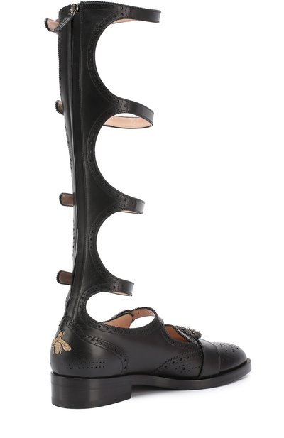 Кожаные ботинки-гладиаторы queercore GUCCI, арт. 452899/A3N00, фото 3