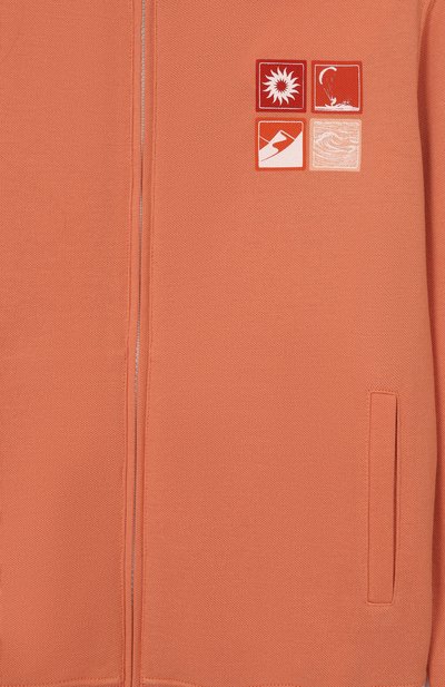 Хлопковая толстовка BRUNELLO CUCINELLI оранжевого цвета по цене 66300 руб., арт. BE854E507B, фото 3 Хлопковая толстовка BRUNELLO CUCINELLI, арт. BE854E507B, фото 3