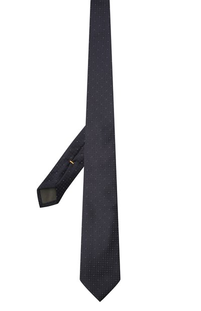 Шелковый галстук CANALI темно-синего цвета по цене 13250 руб., арт. 18/HJ03328, фото 2 Шелковый галстук CANALI, арт. 18/HJ03328, фото 2