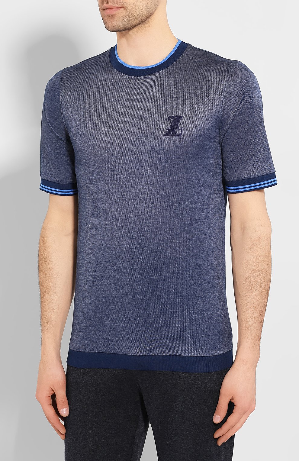 Джемпер из смеси шелка и хлопка ZILLI, арт. MET-NT300-JELU1/MC02, фото 3