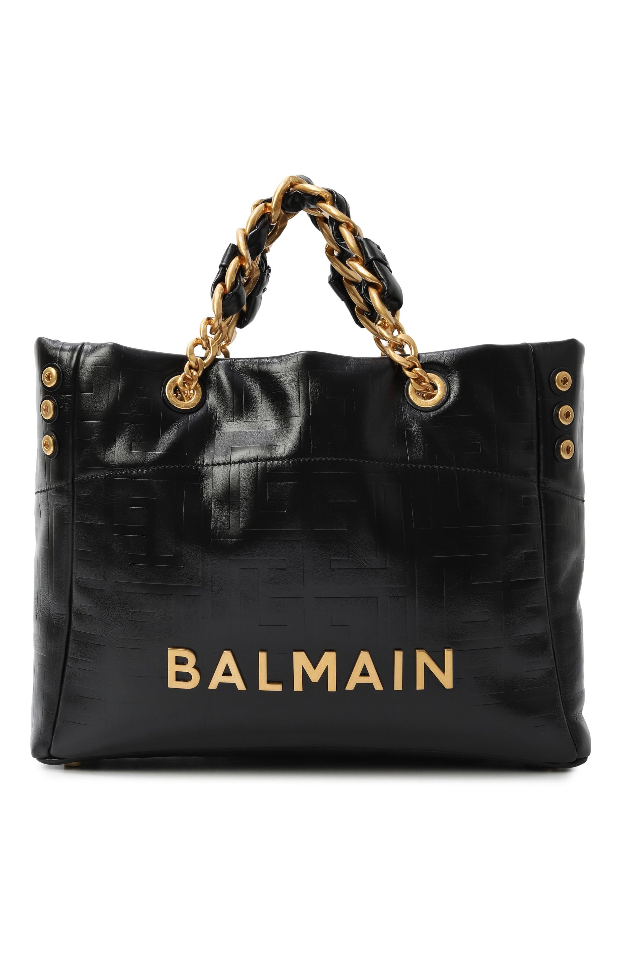 Сумка 1945 BALMAIN черного цвета по цене 269500 руб., арт. GN1FF827/LETF, фото 1 Сумка 1945 BALMAIN, арт. GN1FF827/LETF, фото 1