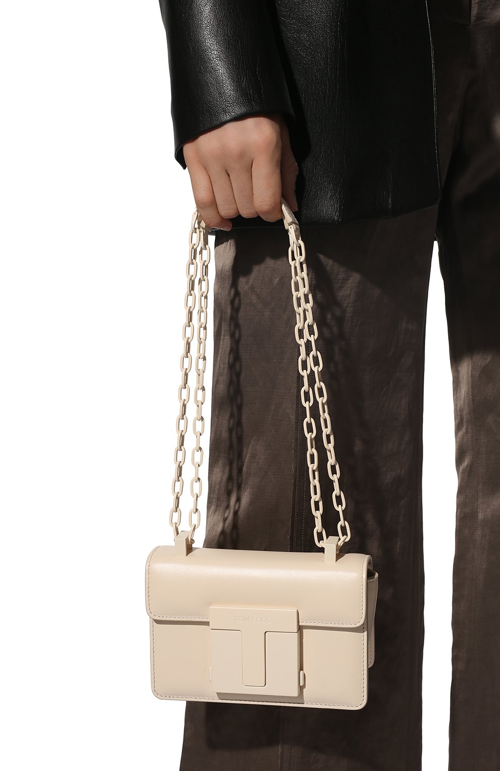 Сумка 001 small TOM FORD кремового цвета по цене 284500 руб., арт. L1384L-LCL104, фото 3 Сумка 001 small TOM FORD, арт. L1384L-LCL104, фото 3