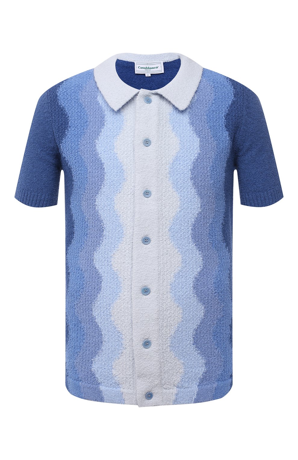 Хлопковый кардиган CASABLANCA, арт. MS21-KW-058 BLUE, фото 1