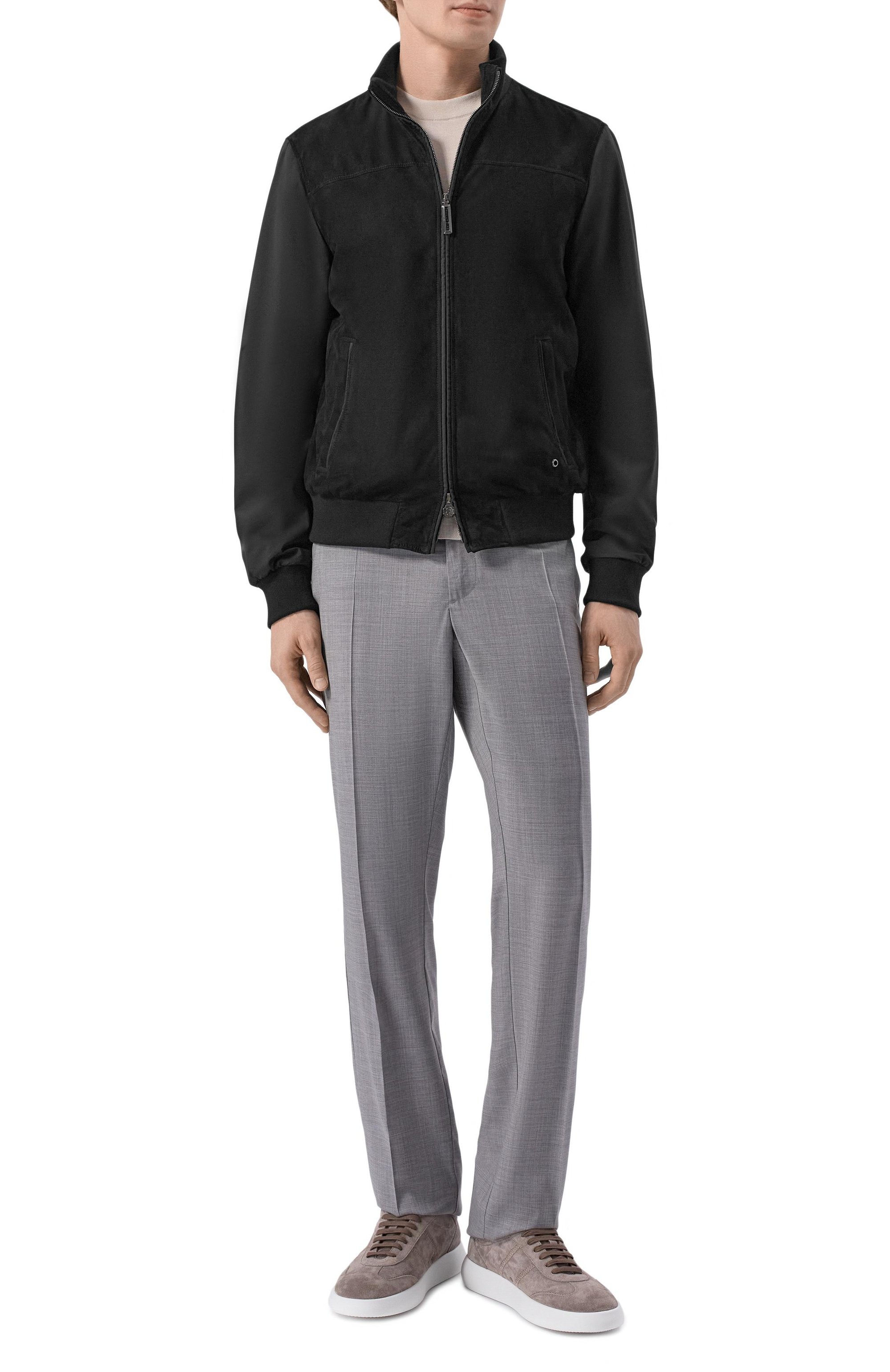 Кожаный бомбер STEFANO RICCI черного цвета по цене 619000 руб., арт. MDJ6100190/5911_001, фото 2 Кожаный бомбер STEFANO RICCI, арт. MDJ6100190/5911_001, фото 2