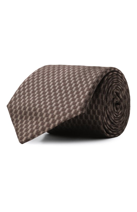 Шелковый галстук Canali 18/HJ04354 Коричневый 18/HJ04354