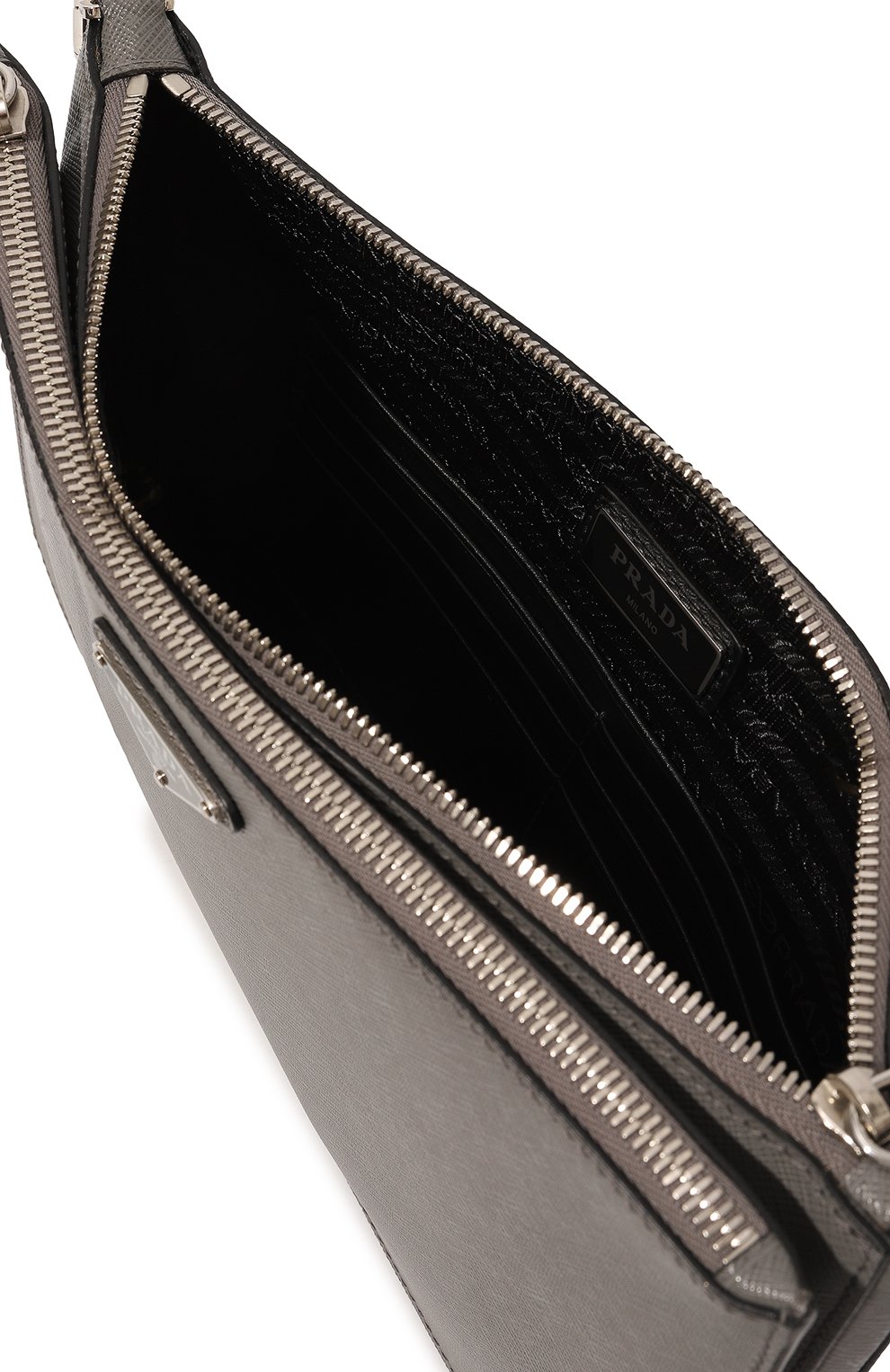 Кожаная борсетка PRADA, арт. 2VF024-9Z2-F0K44-MOO, фото 5
