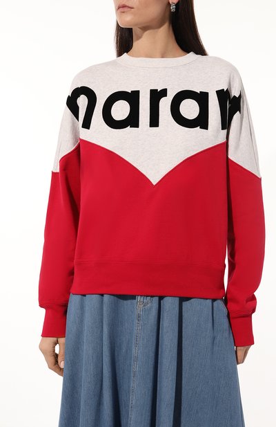 Хлопковый свитшот ISABEL MARANT ETOILE, арт. SW0006FA, фото 3