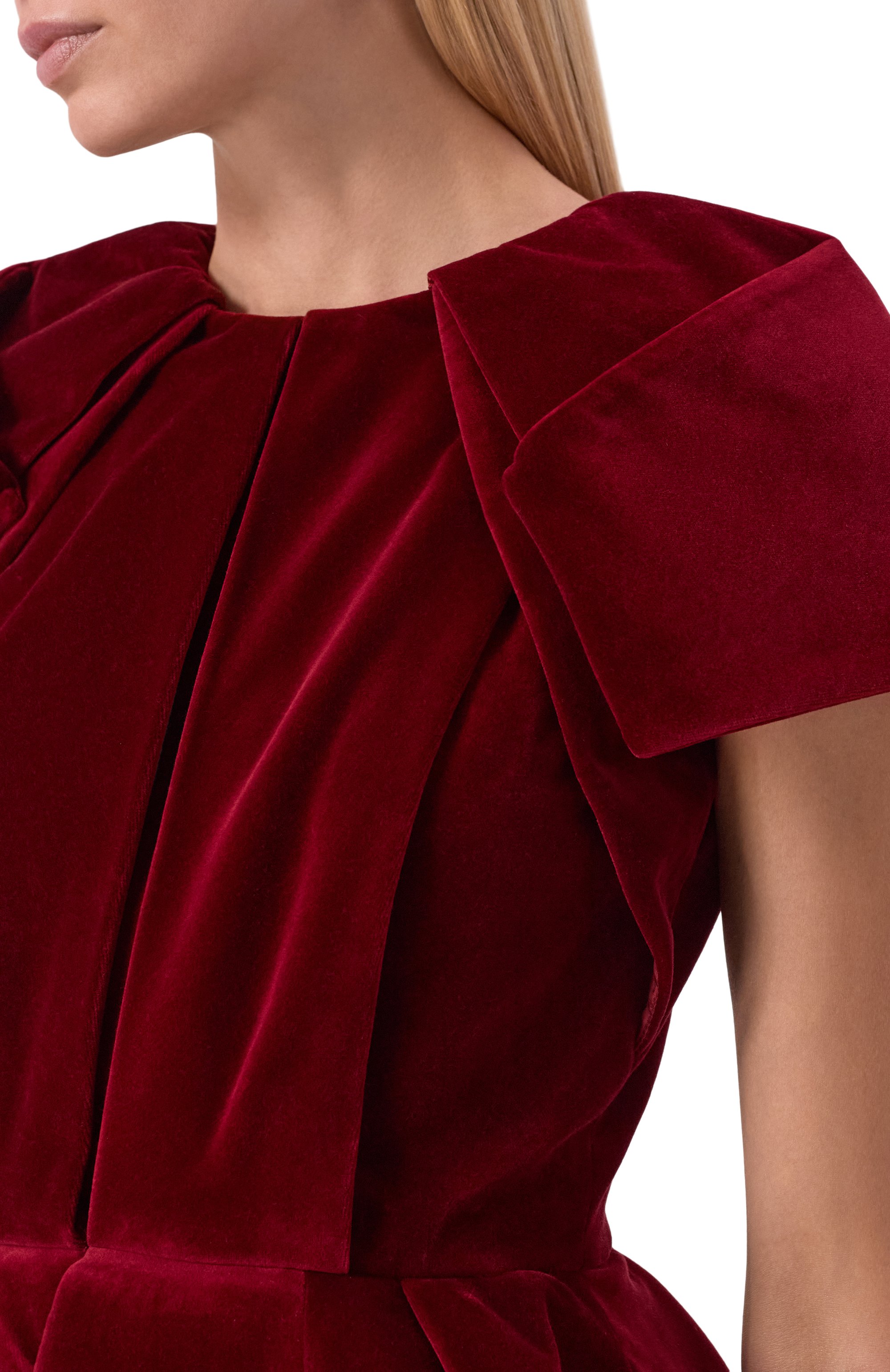 Бархатное платье DICE KAYEK, арт. FW25R270 KDF BORDEAUX, фото 4
