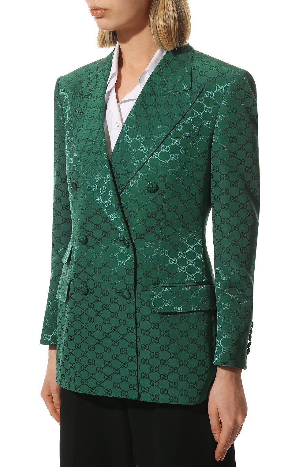 Жакет из хлопка и вискозы GUCCI, арт. 669527/ZAHMD, фото 3