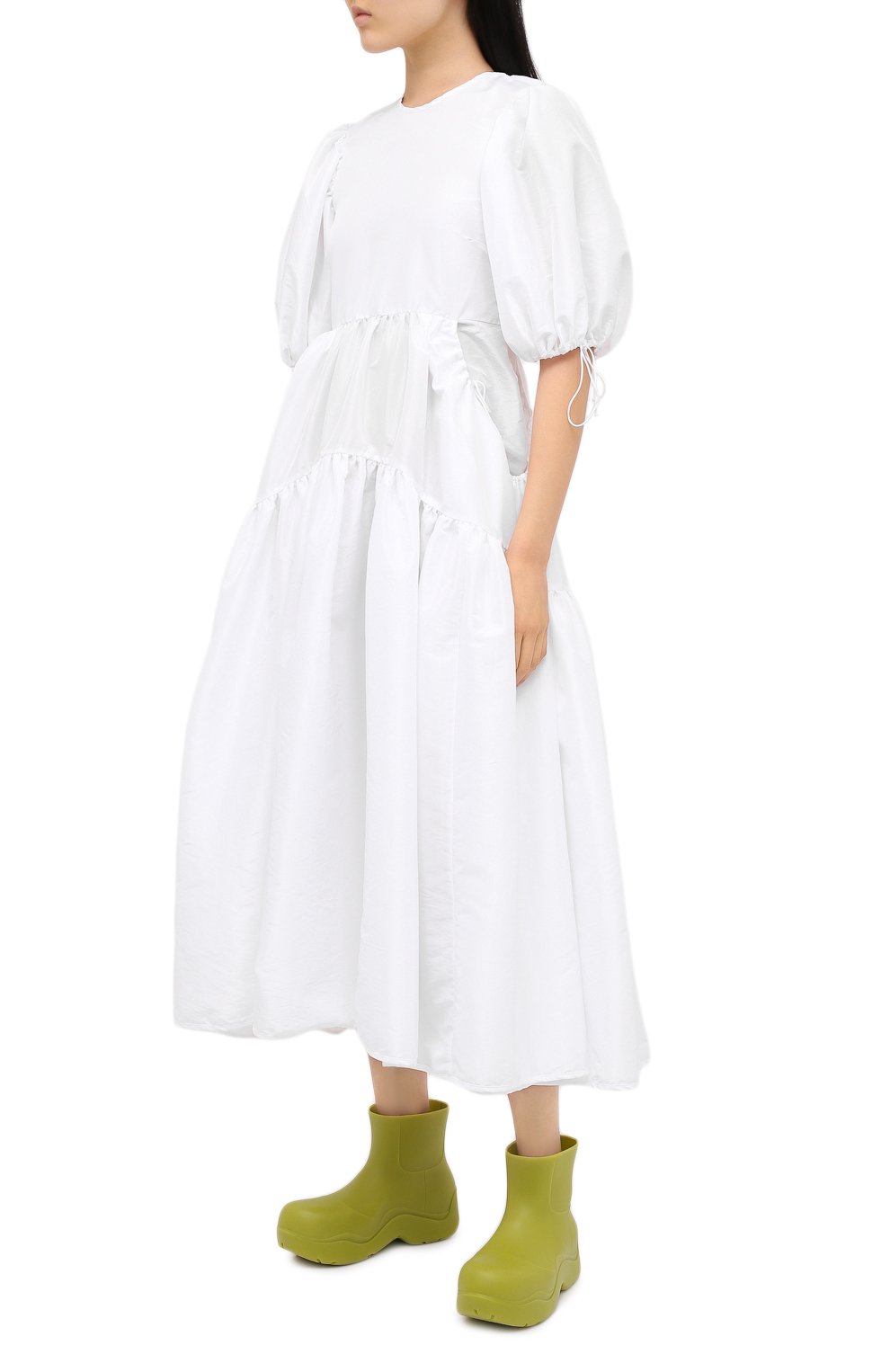 Платье CECILIE BAHNSEN белого цвета по цене 105500 руб., арт. SC21-0079, фото 3 Платье CECILIE BAHNSEN, арт. SC21-0079, фото 3