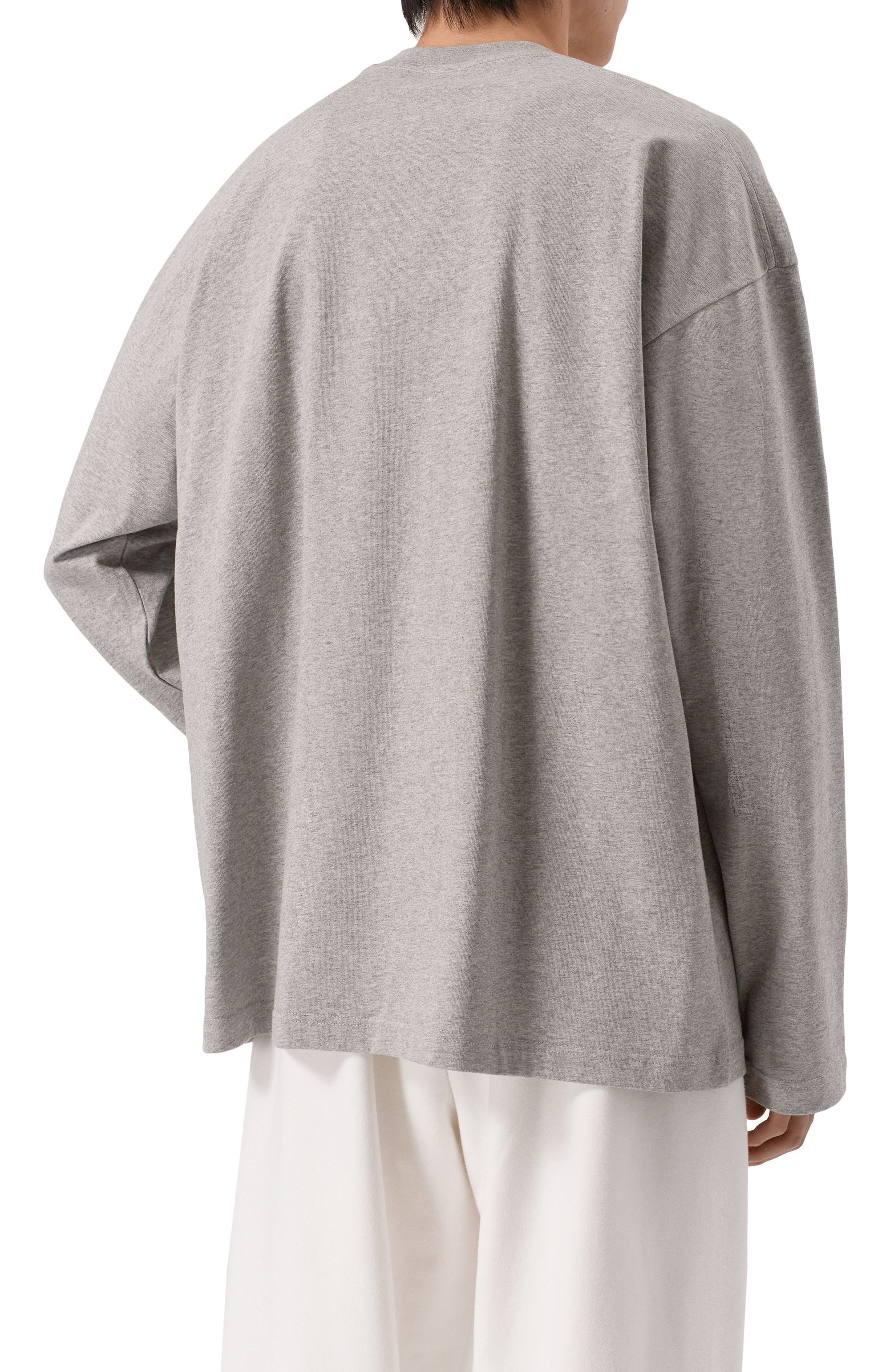 Хлопковый лонгслив PLANTA ROSA, арт. PR/L01.1/EMBLEM-BLUE/220, фото 4