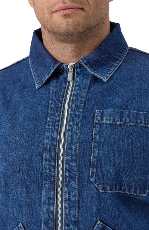 Джинсовая куртка Brunello Cucinelli M241P6912 Синий  M241P6912 Фото 5