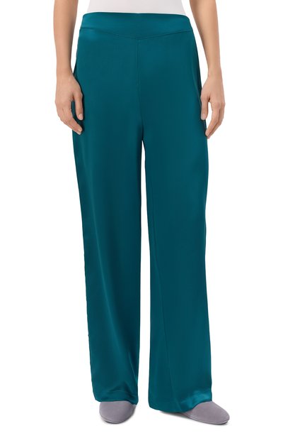 Шелковые брюки SIMONE PERELE зеленого цвета по цене 27770 руб., арт. 1F8660, фото 3 Шелковые брюки SIMONE PERELE, арт. 1F8660, фото 3