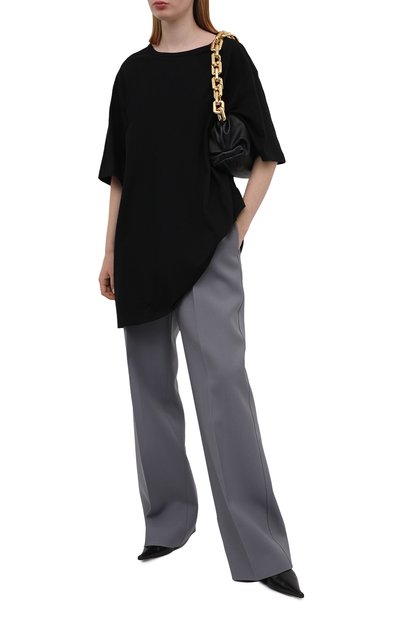 Хлопковая футболка YOHJI YAMAMOTO черного цвета по цене 24600 руб., арт. FD-T16-077, фото 2 Хлопковая футболка YOHJI YAMAMOTO, арт. FD-T16-077, фото 2