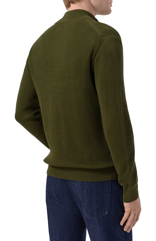 Хлопковый кардиган Kiton UMK0947 Зелёный  UMK0947 Фото 4