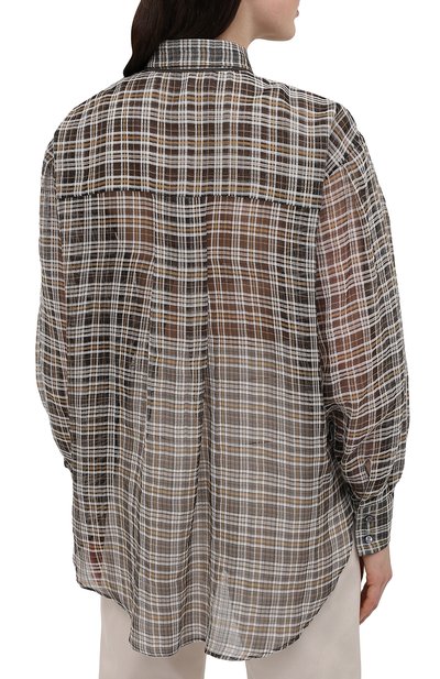 Рубашка BRUNELLO CUCINELLI светло-коричневого цвета по цене 174500 руб., арт. MP754NX406, фото 4 Рубашка BRUNELLO CUCINELLI, арт. MP754NX406, фото 4