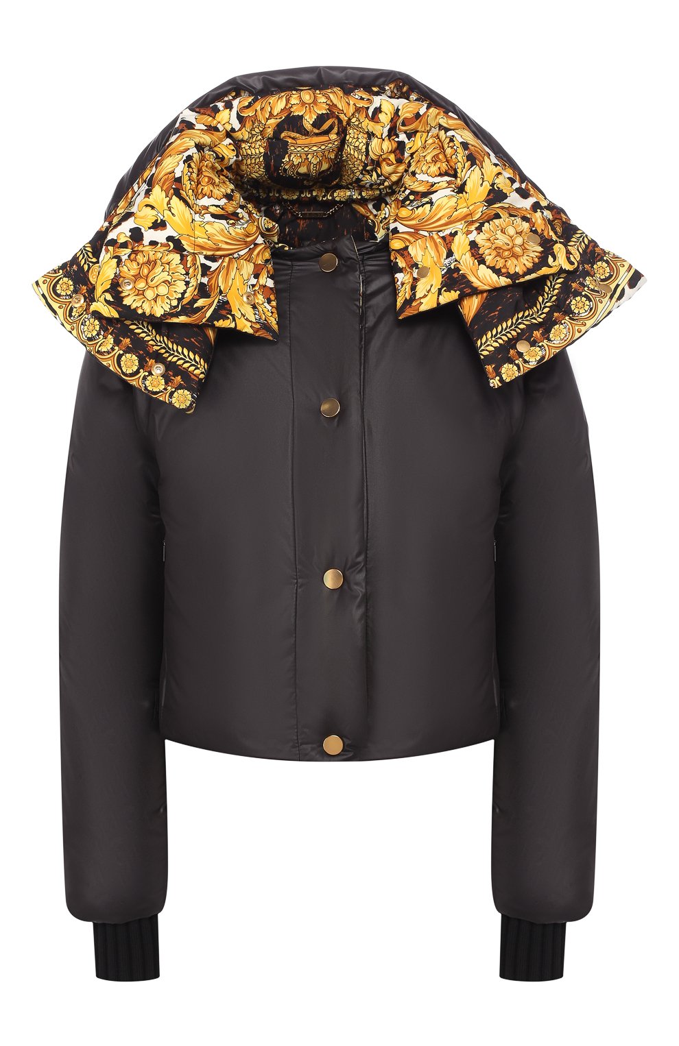 Двусторонняя куртка VERSACE черного цвета по цене 329500 руб., арт. A80772/A223395, фото 1 Двусторонняя куртка VERSACE, арт. A80772/A223395, фото 1