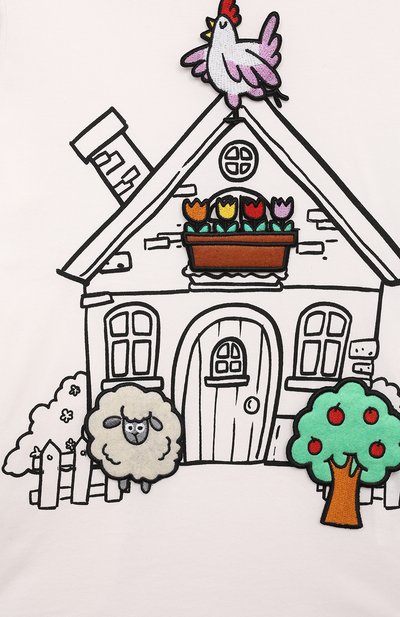 Хлопковая футболка STELLA MCCARTNEY, арт. TV8A51, фото 3