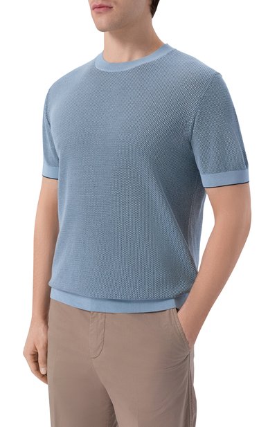 Джемпер из шелка и хлопка BOSS CAMEL, арт. 50560480, фото 3